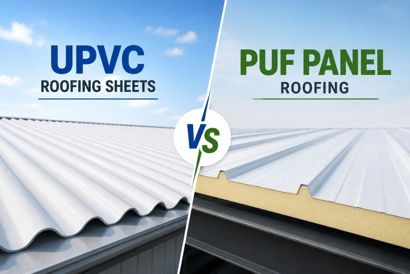 UPVC Roofing Sheets vs PUF Panel Roofing
