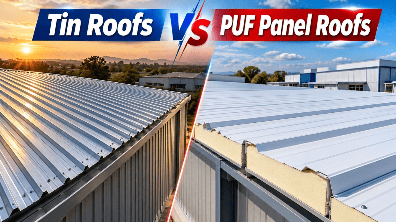 Tin Roofs vs PUF Panel Roof: Which Roofing Solution Is Better?