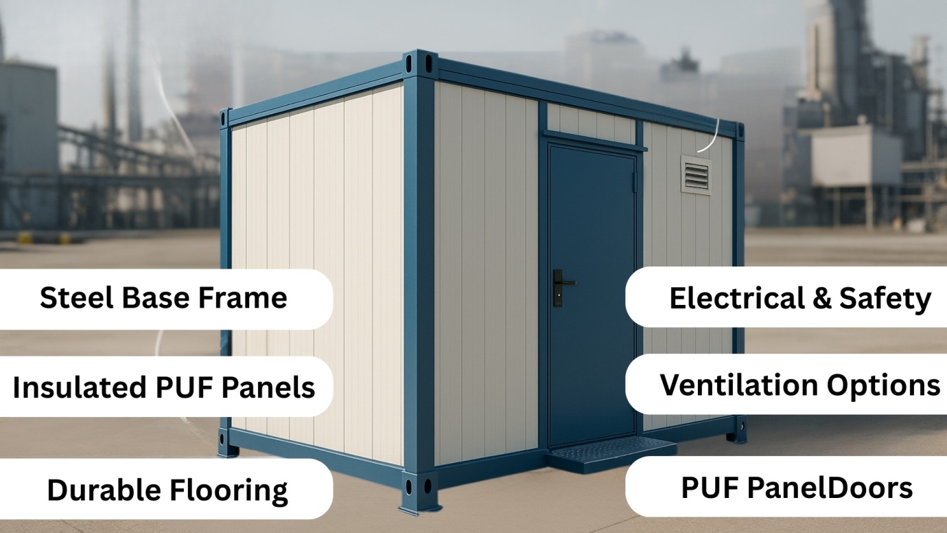 Key Features of PUF Panel Portable Storage Cabins