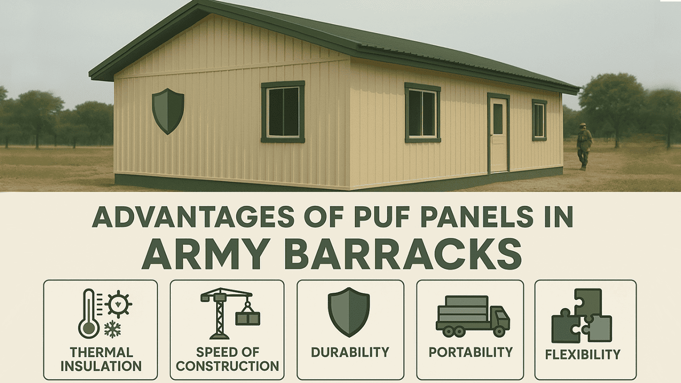 Advantages of Using PUF Panels in Army Barracks Advantages of Using PUF Panels in Army Barracks