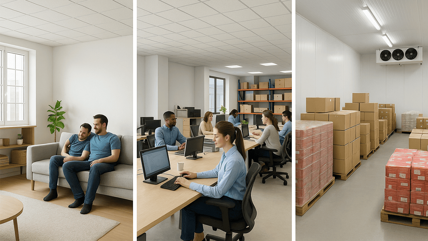 Applications of PUF Ceiling Panels