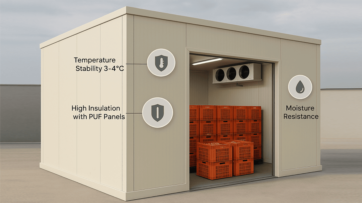 Benefits of Using PUF Panels for Potato Cold Storage