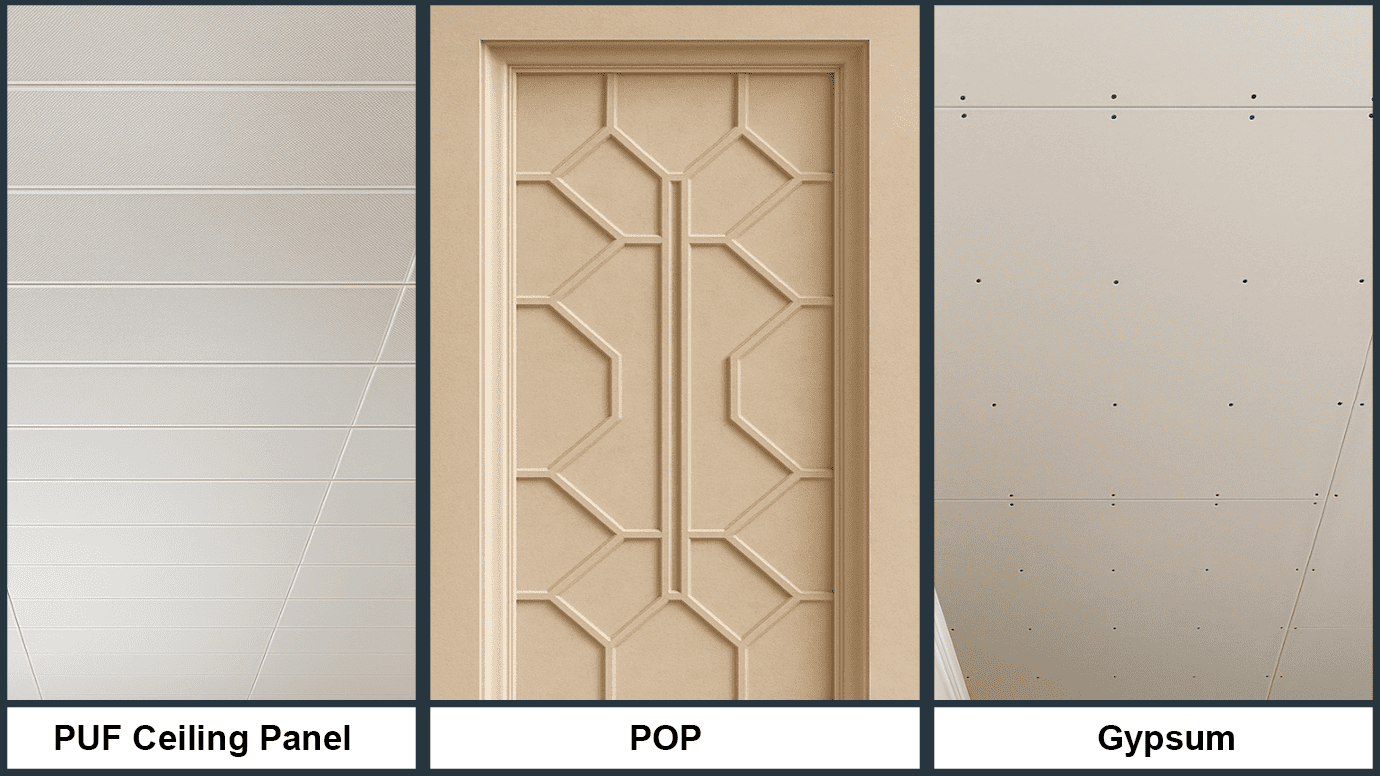 Comparing PUF Panels with Other Materials for Ceiling