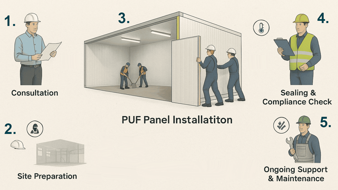 Implementing PUF Panel for Potato Cold Storage Solutions