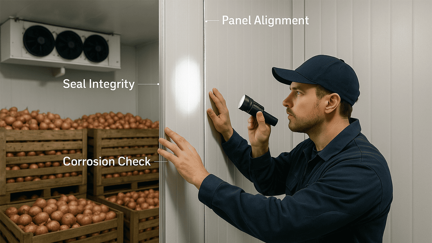 Installation and Maintenance of PUF Panel Onion Cold Storage