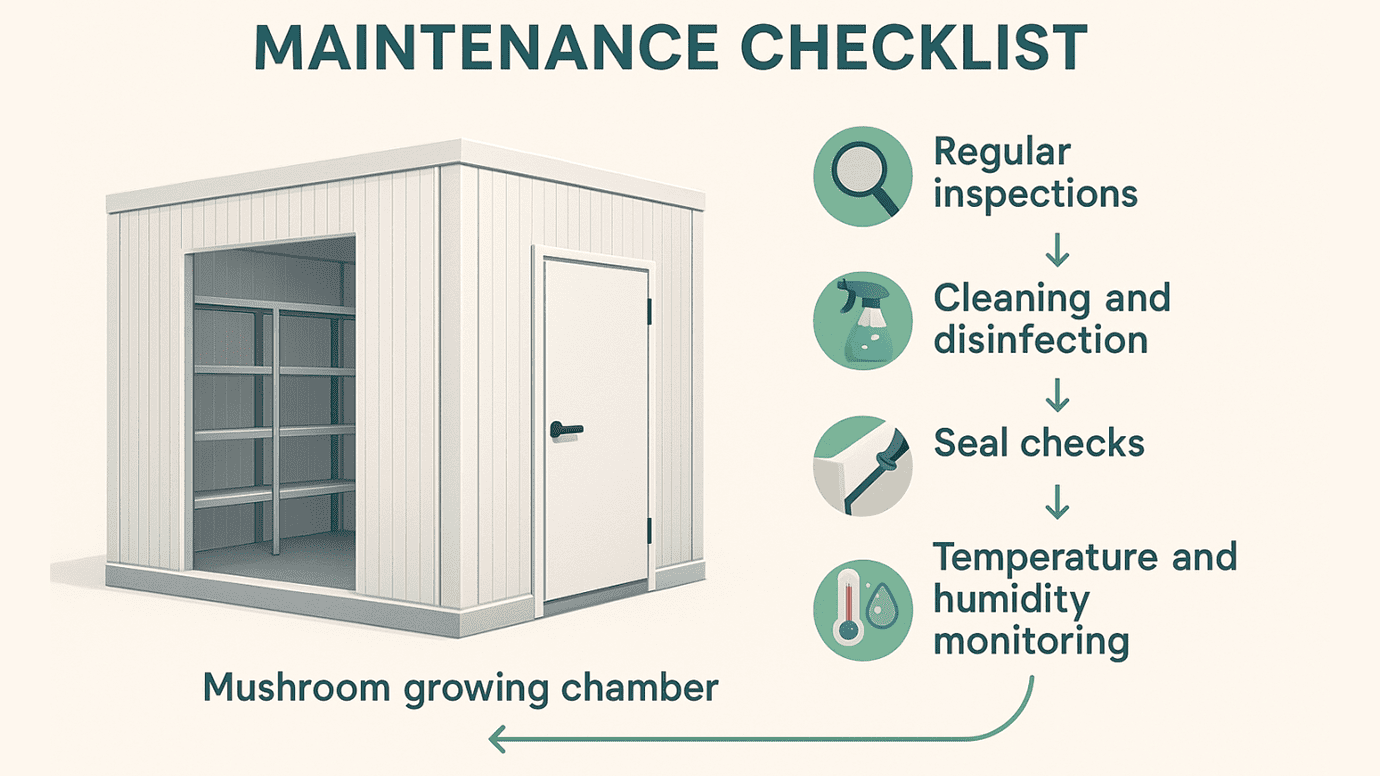 Maintenance and Care of PUF Panel Mushroom Chambers Maintenance and Care of PUF Panel Mushroom Chambers