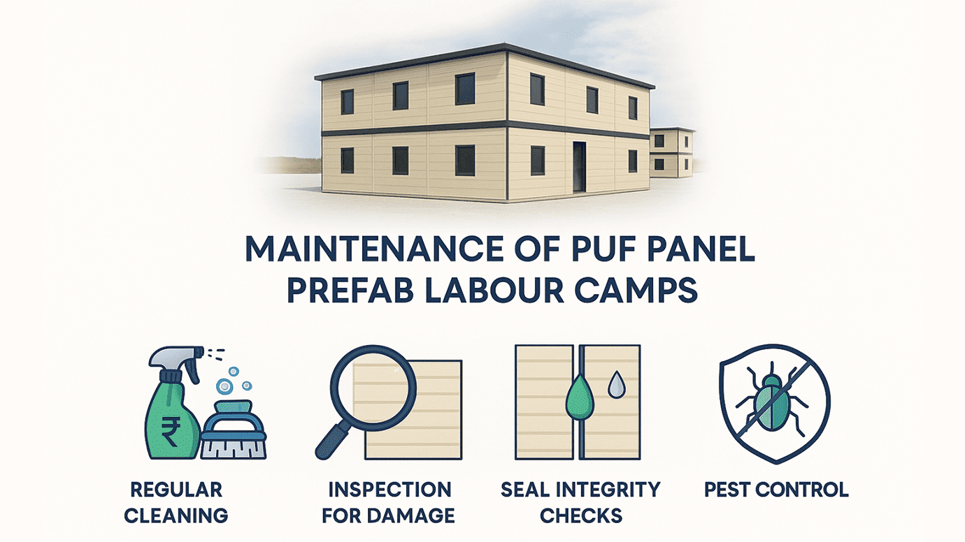 Maintenance and Lifecycle Management of PUF Panel Structures in Prefabricated Labour Camps
