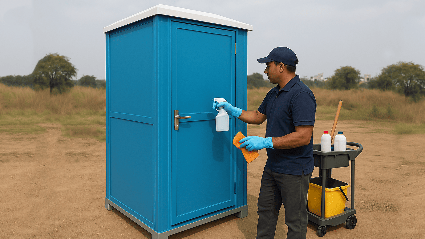 Maintenance and Sanitation of PUF Panel Portable Toilets