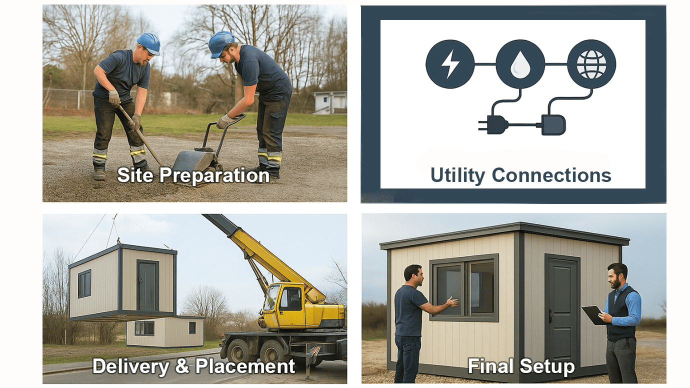 Our Installation Process for Security Guard Cabins