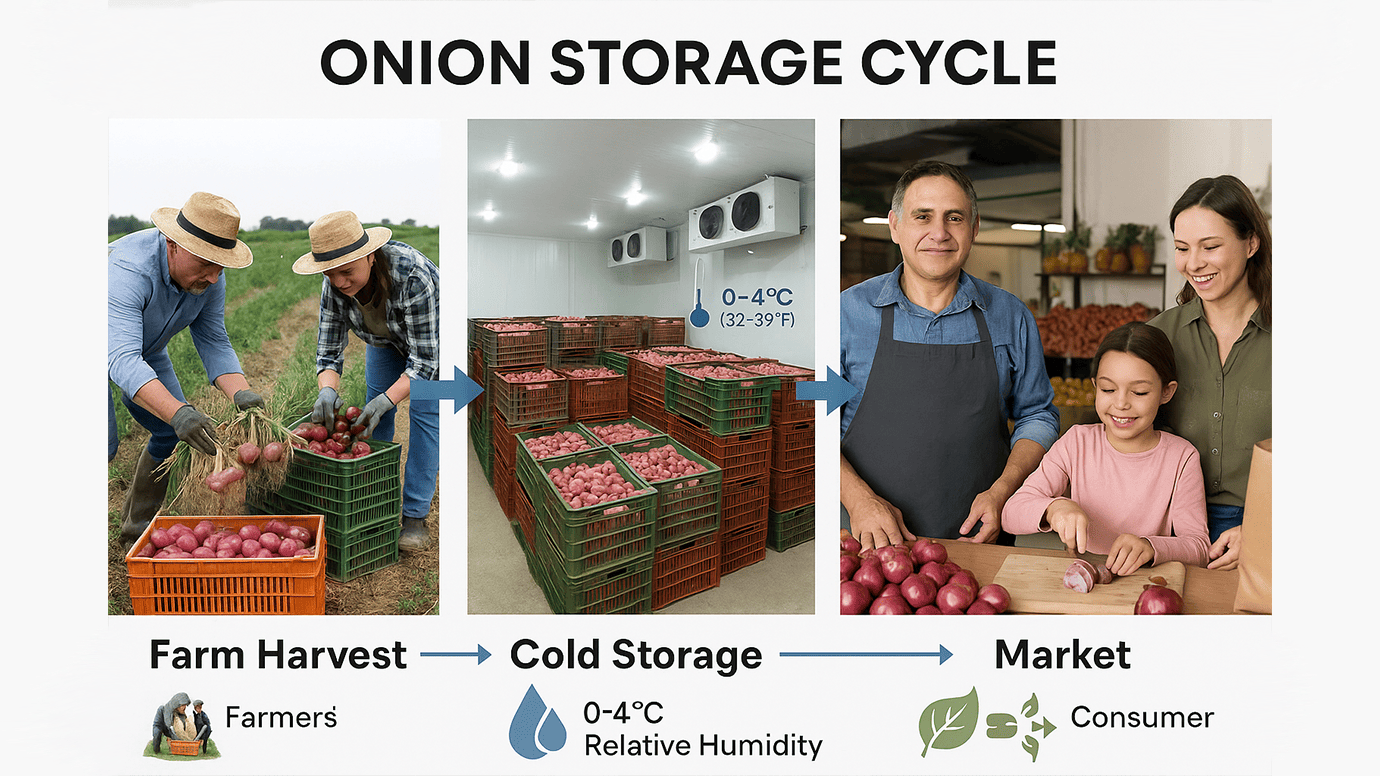 The Importance of Cold Storage for Onions