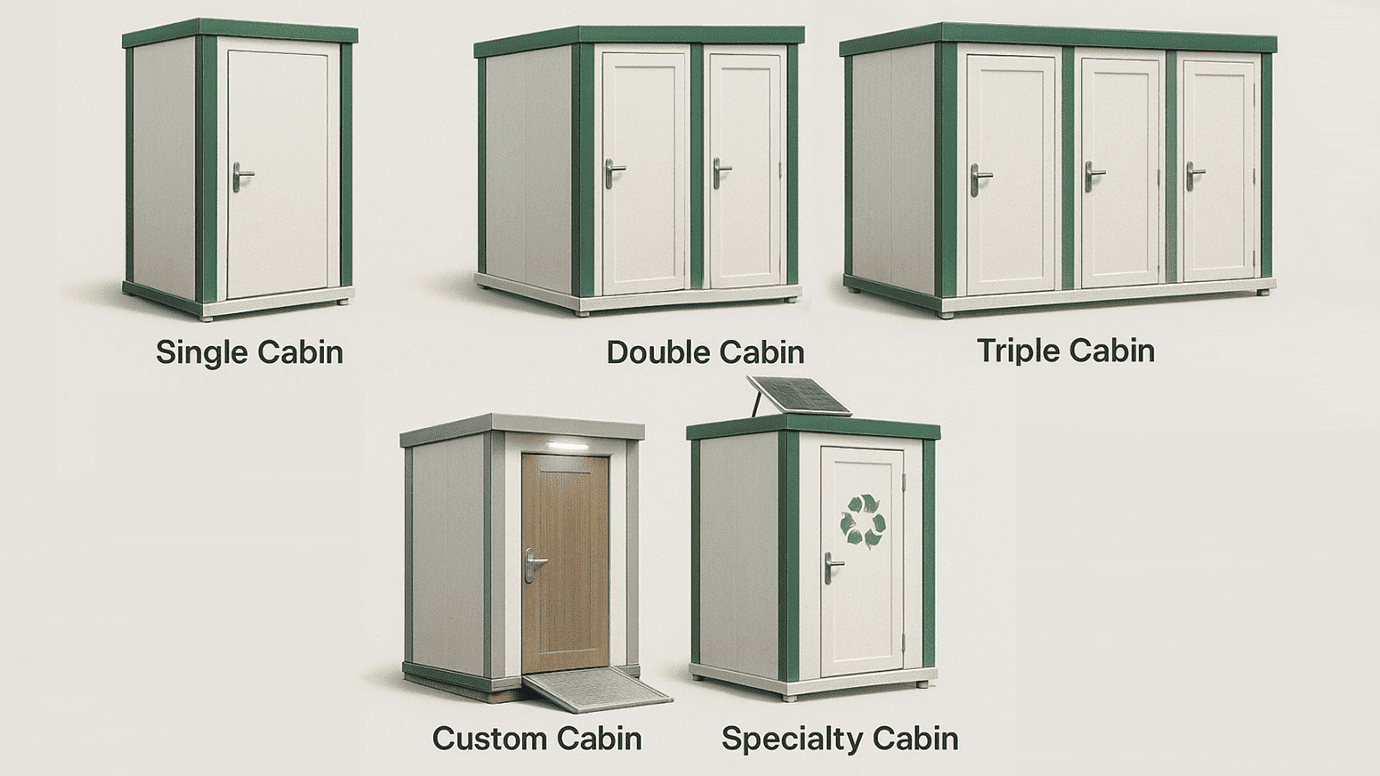 Types of Portable Toilets Made with PUF Panels