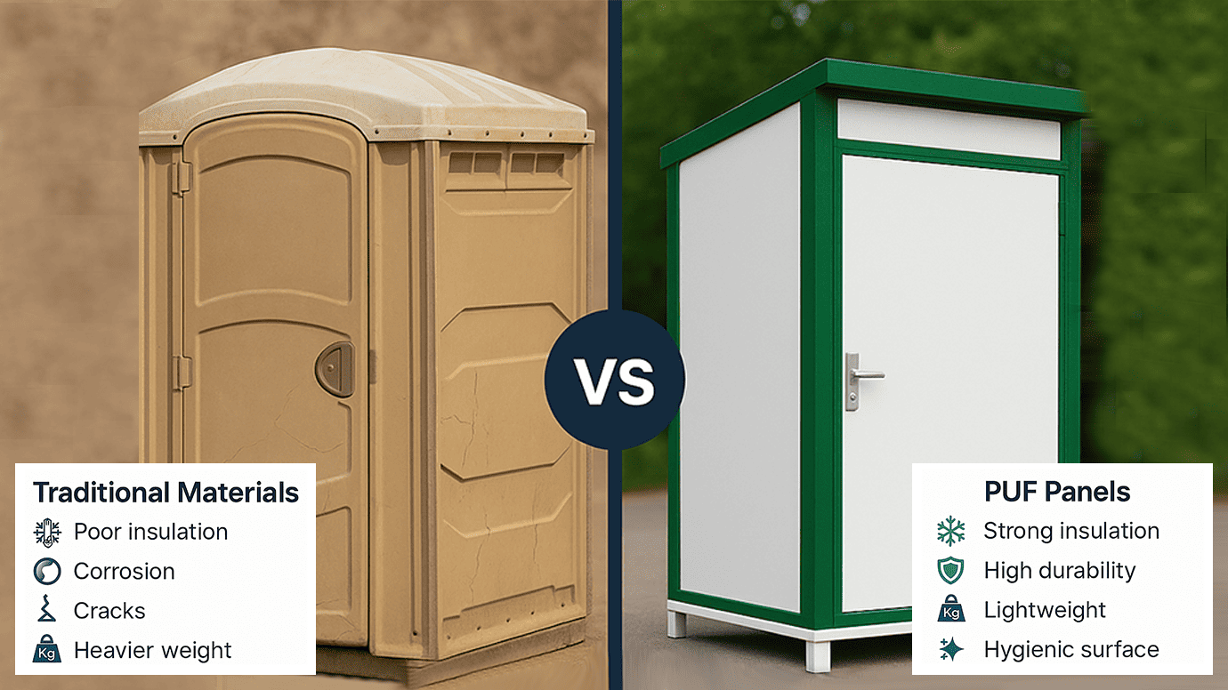 Why Choose PUF Panels for Portable Toilets