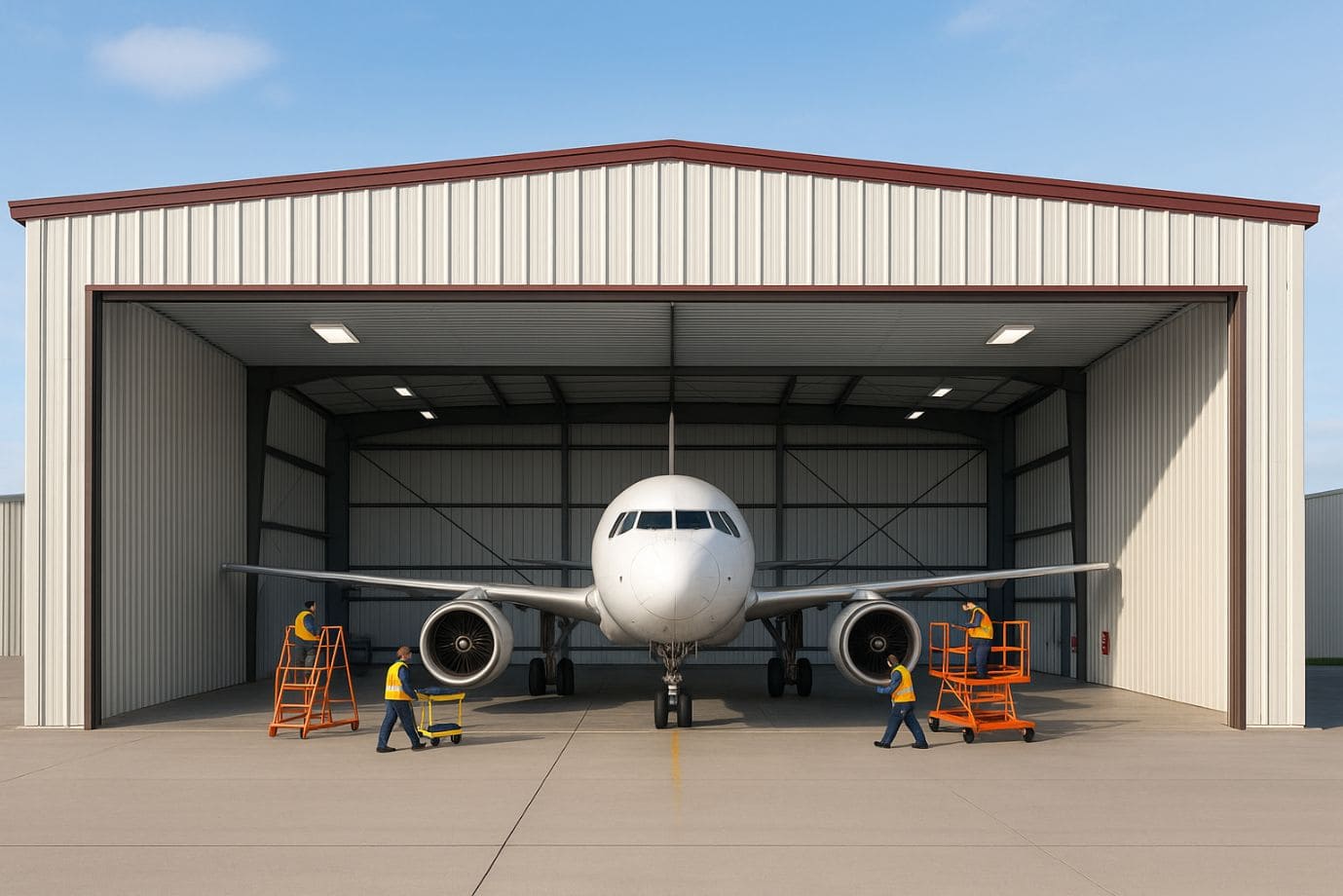 Construction of PUF Panel Aircraft Hangars