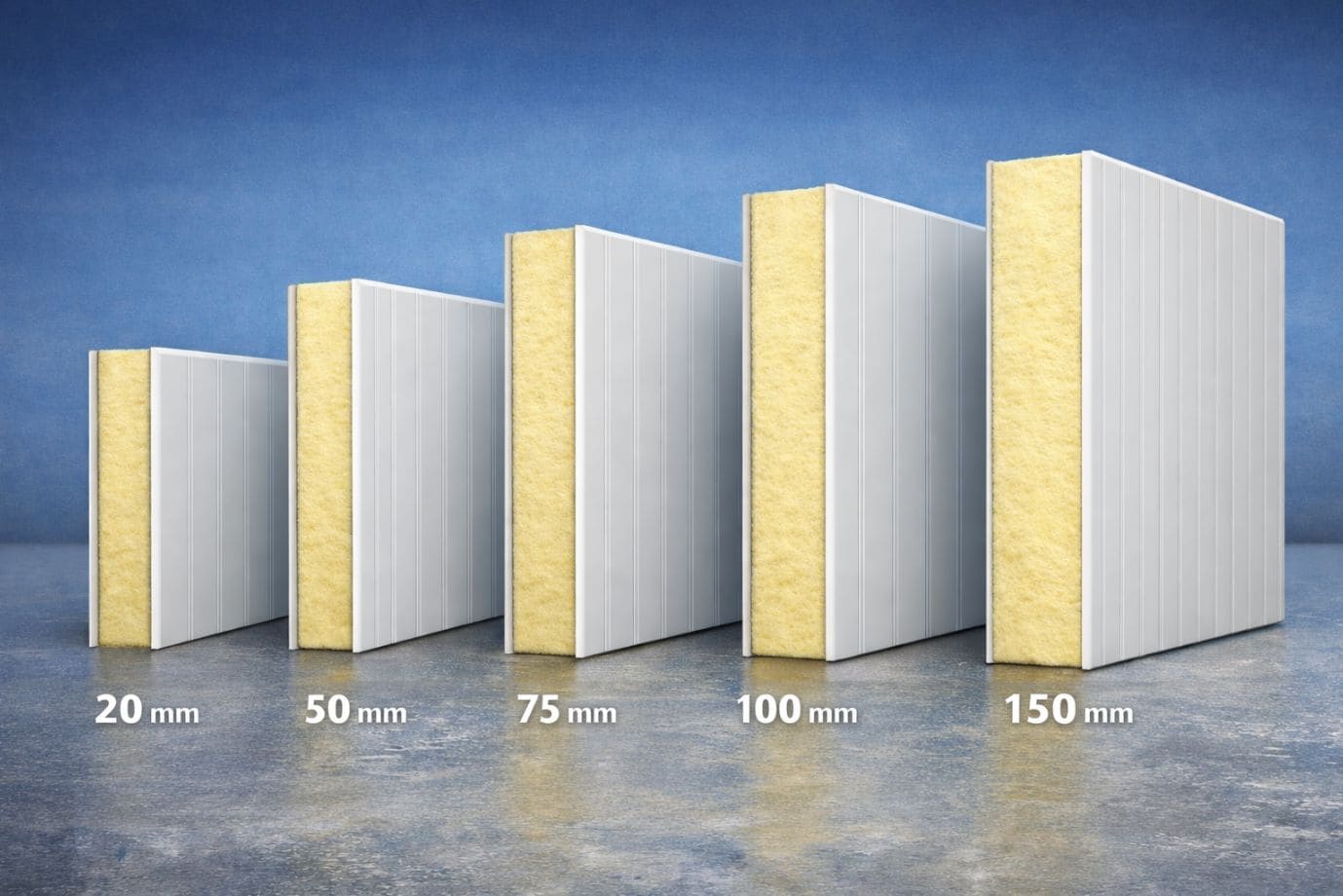 PUF Panel Thickness based on Application