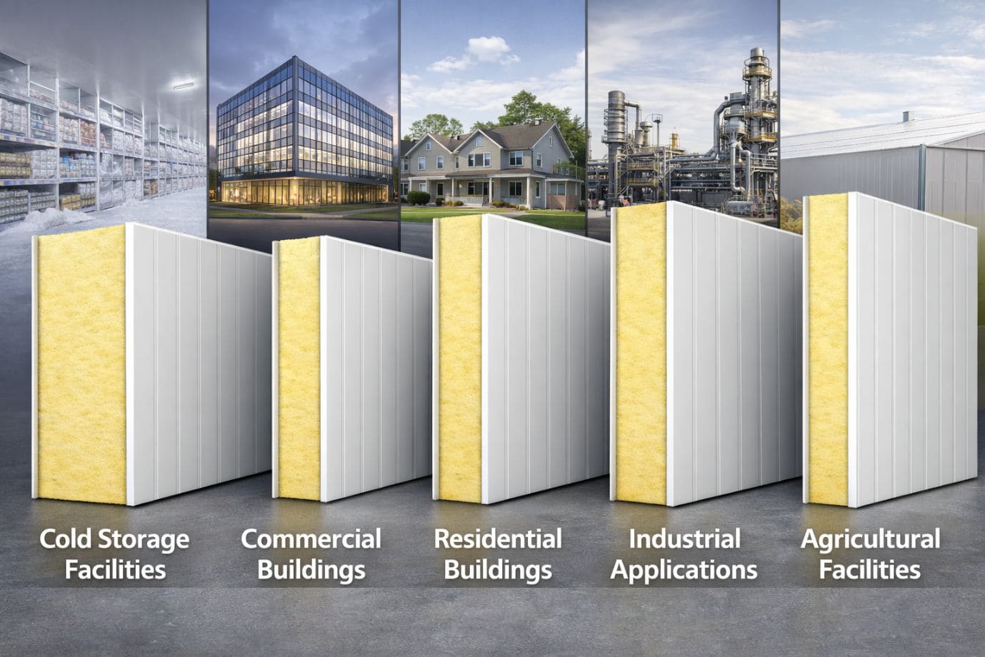 Recommended Thickness of PUF Panels for Various Applications