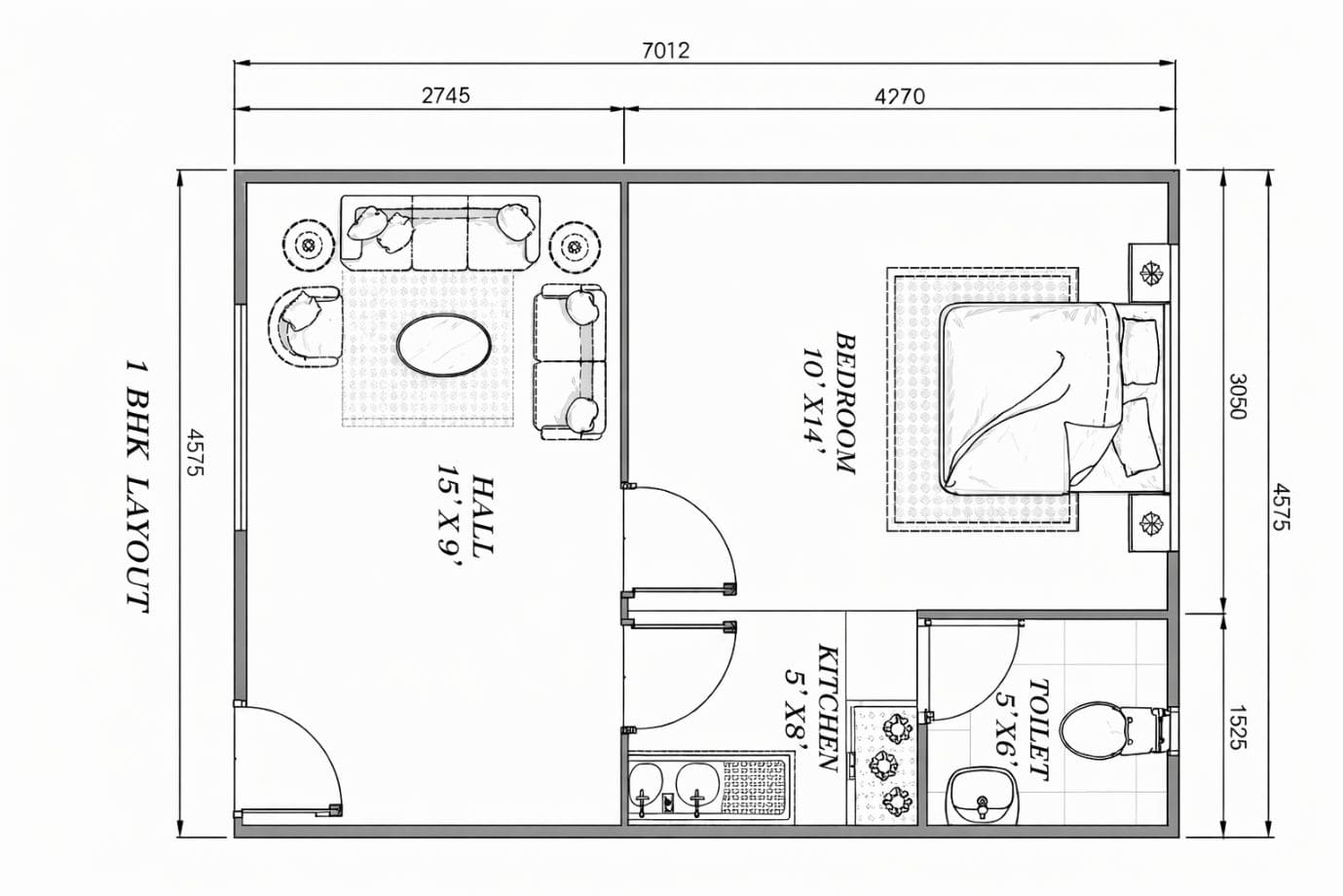 Overview of the 1BHK PUF Panel House Design