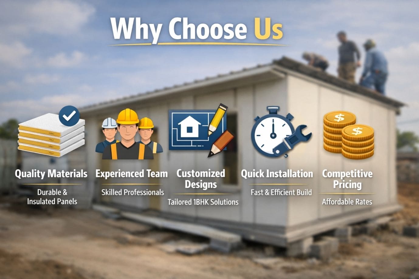 Why Choose MAKS Engineering for PUF Panel 1BHK Houses