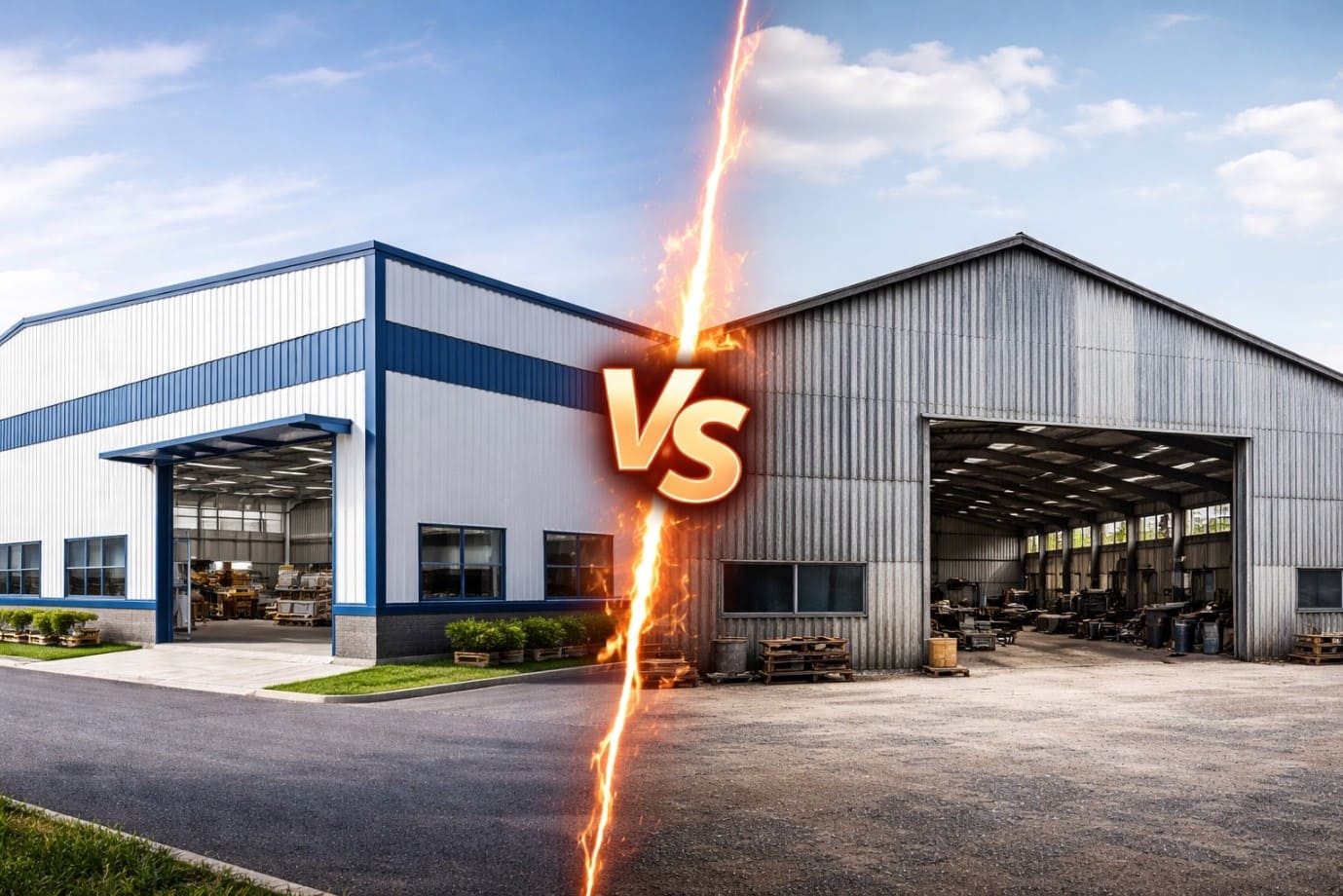 PUF Panel Industrial Sheds vs Traditional Industrial Sheds