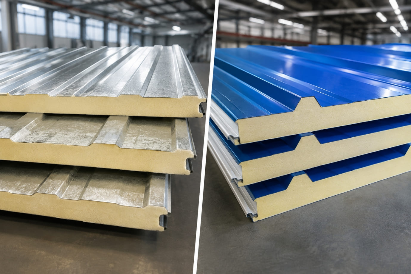 Decking Sheet vs PPGIvsPPGL Sheet PUF Panels