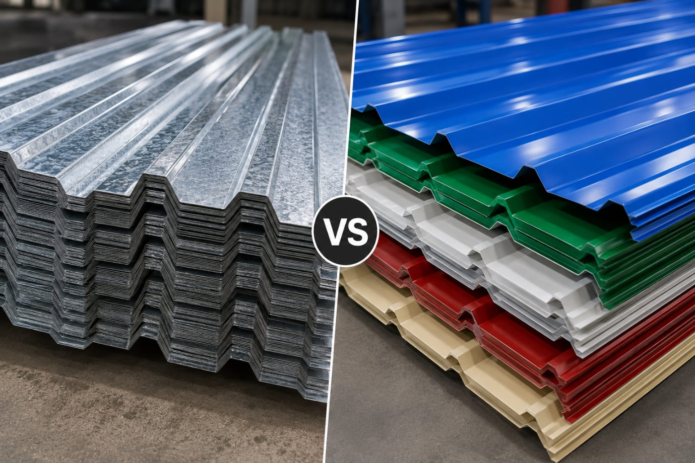Difference between Decking Sheet and PPGIvsPPGL Sheet PUF Panels