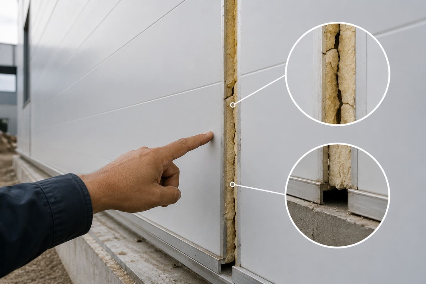 Poor Joint Sealing while installing PUF Panels