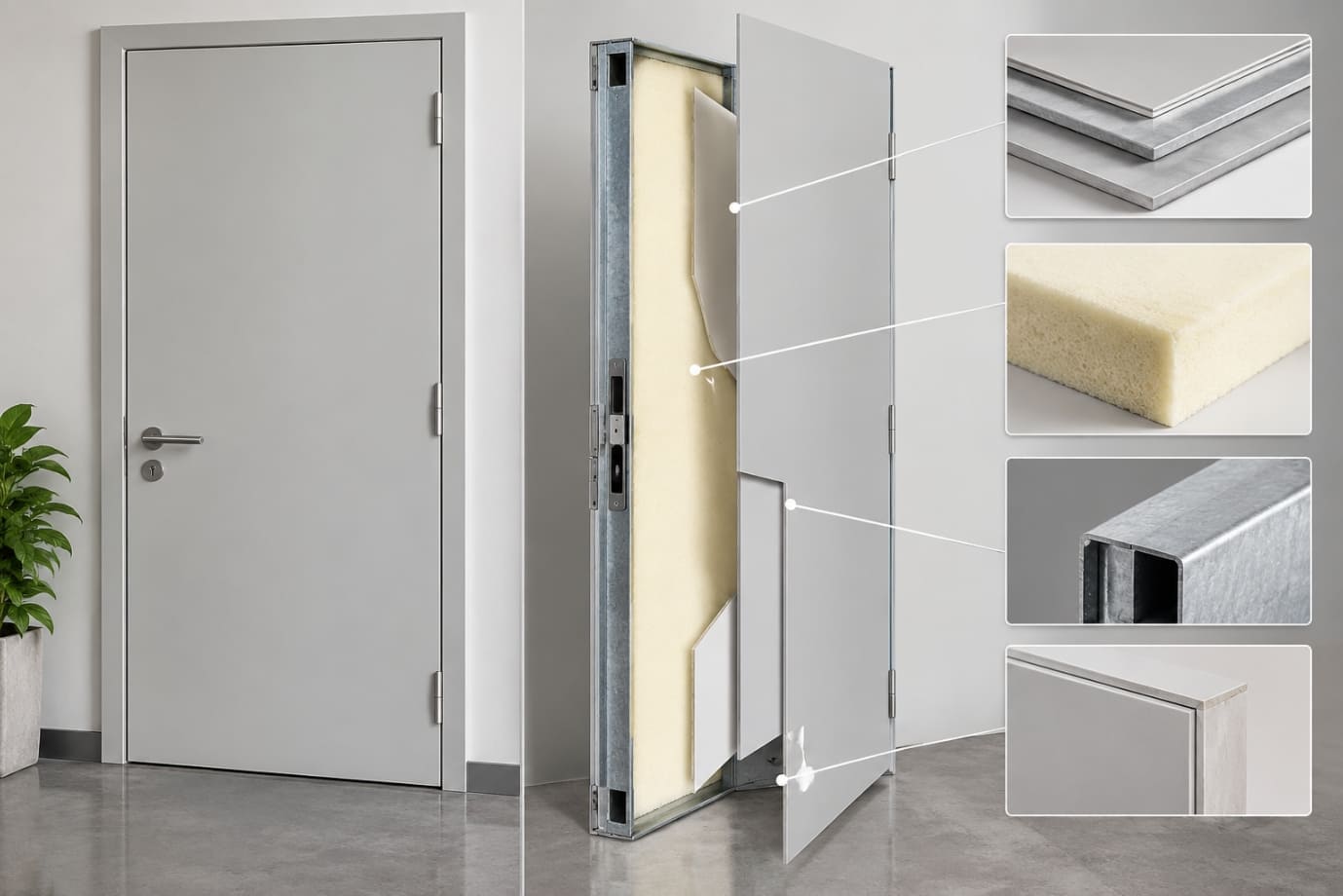 How Are PUF Panel Flush Doors Constructed